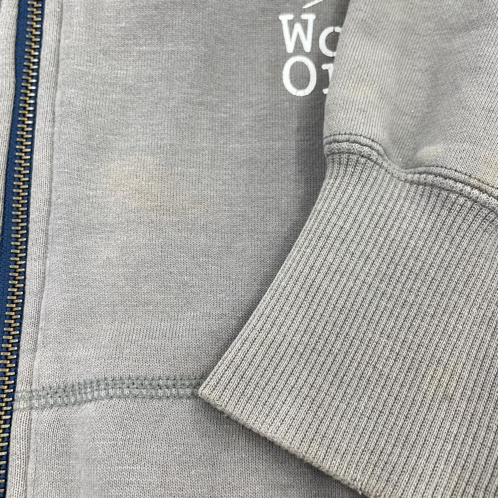 パーカー NEW WORLD ORDER N.W.O 97ss デザインジップパーカー グレー グレー