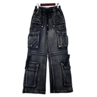 その他ボトムス GUAPI IRON GREY CARGO DENIM 30 30 ブラック