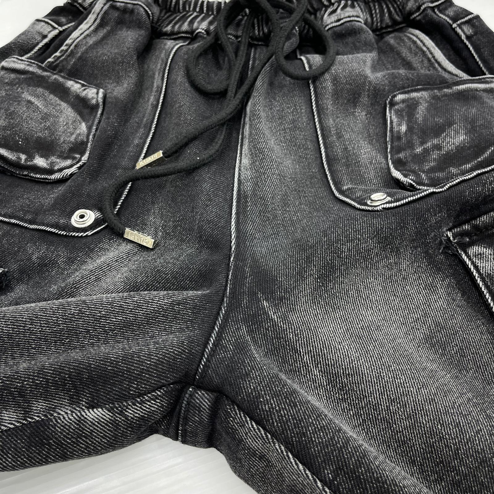 その他ボトムス GUAPI IRON GREY CARGO DENIM 30 30 ブラック