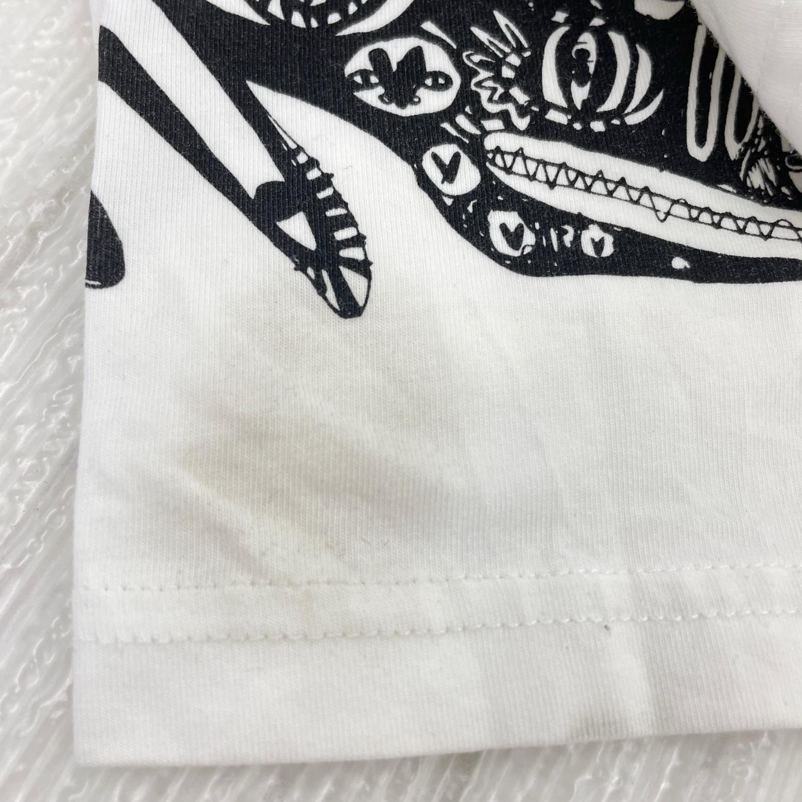 長袖Ｔシャツ Charles Jeffrey Loverboy レイヤードデザイン プリントカットソー XS ホワイト ホワイト
