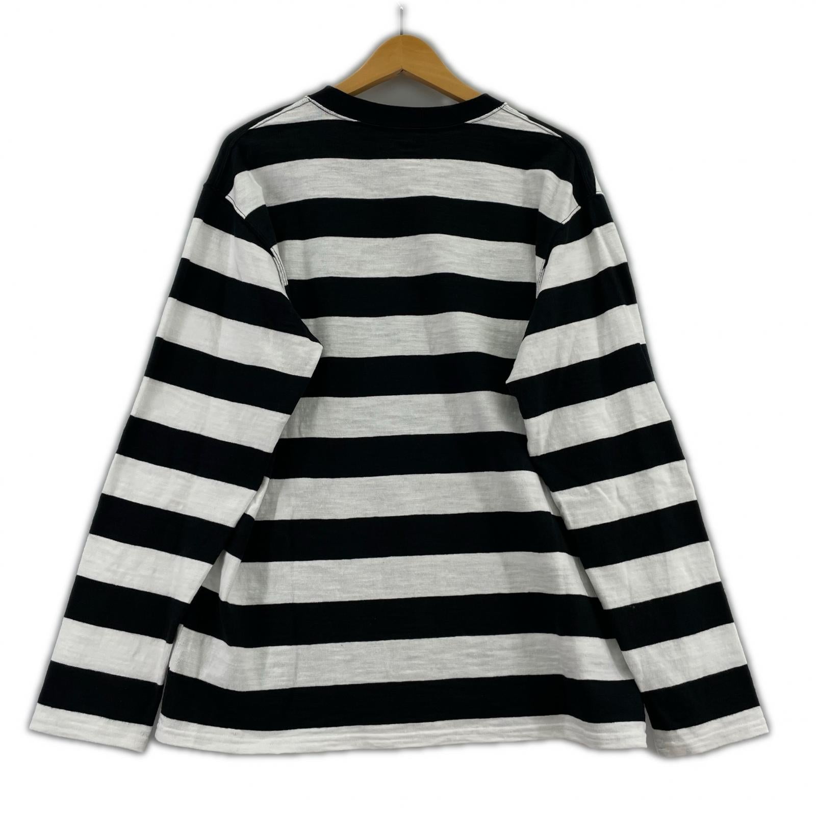 長袖Ｔシャツ ワイドボーダーT BLK/WHT M M