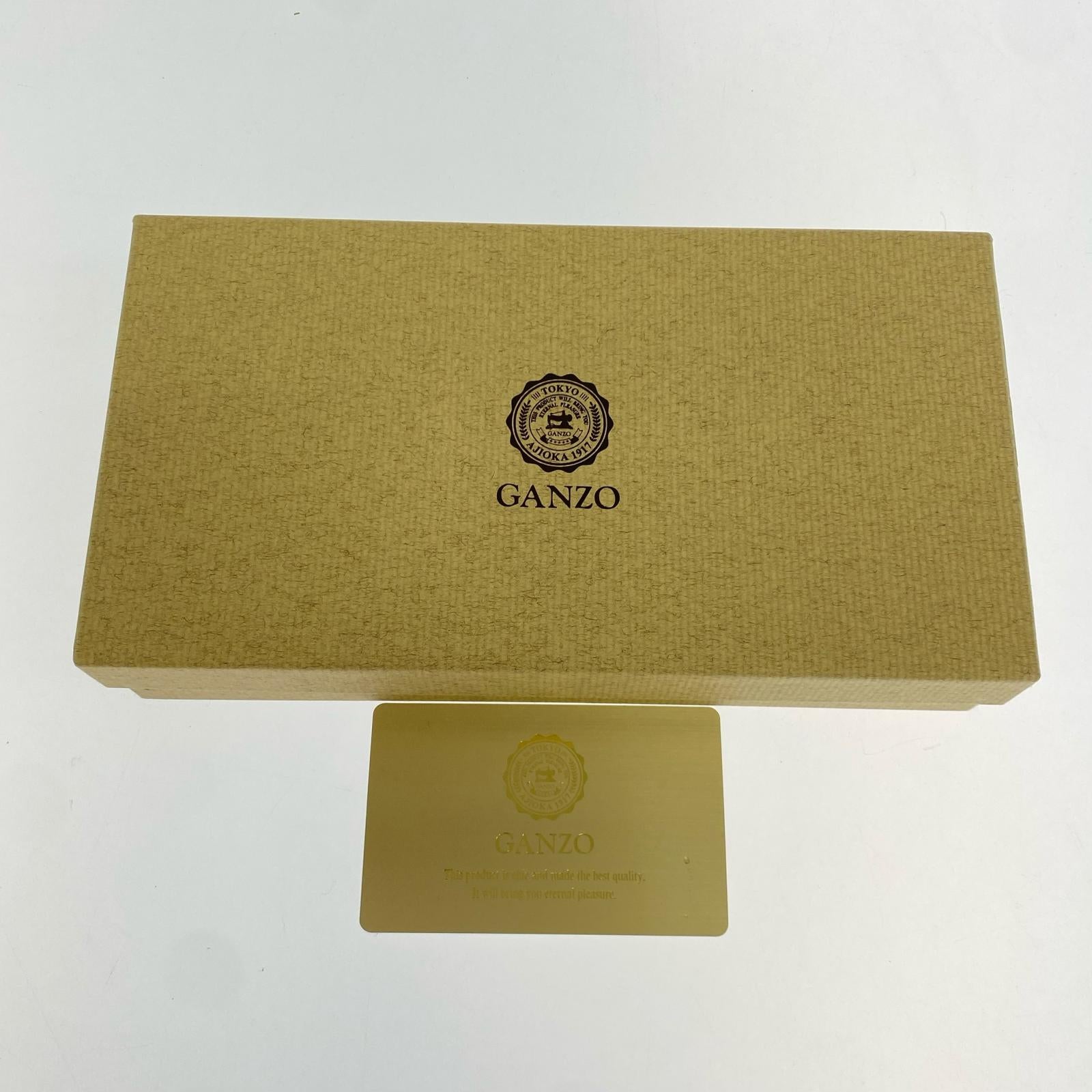 長財布 GANZO レザーウォレット ブラック ブラック