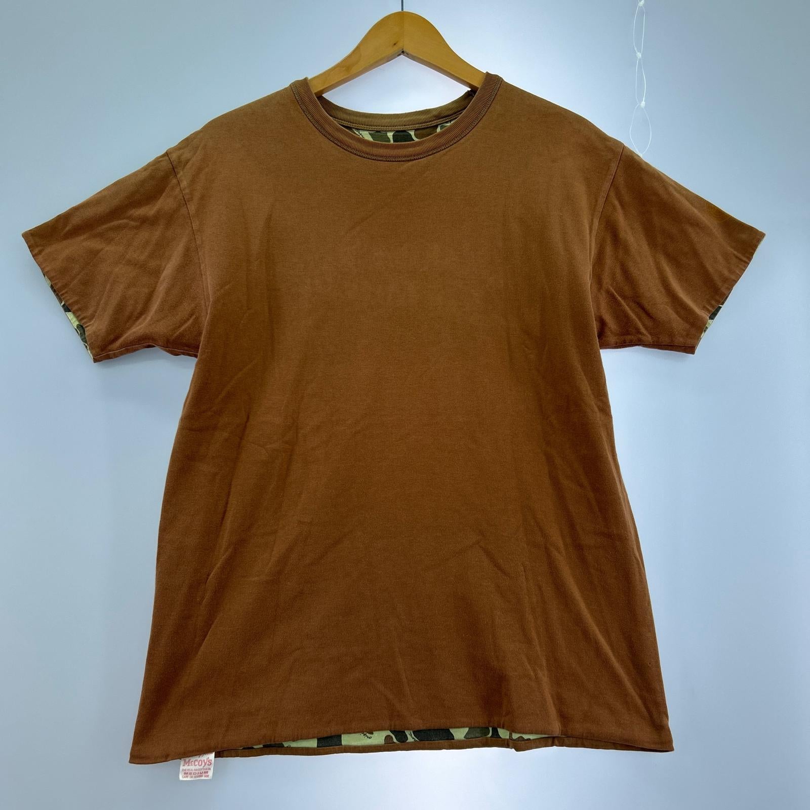 半袖Ｔシャツ ダブルフェイス　s/sカットソー　カモ　茶（M） M