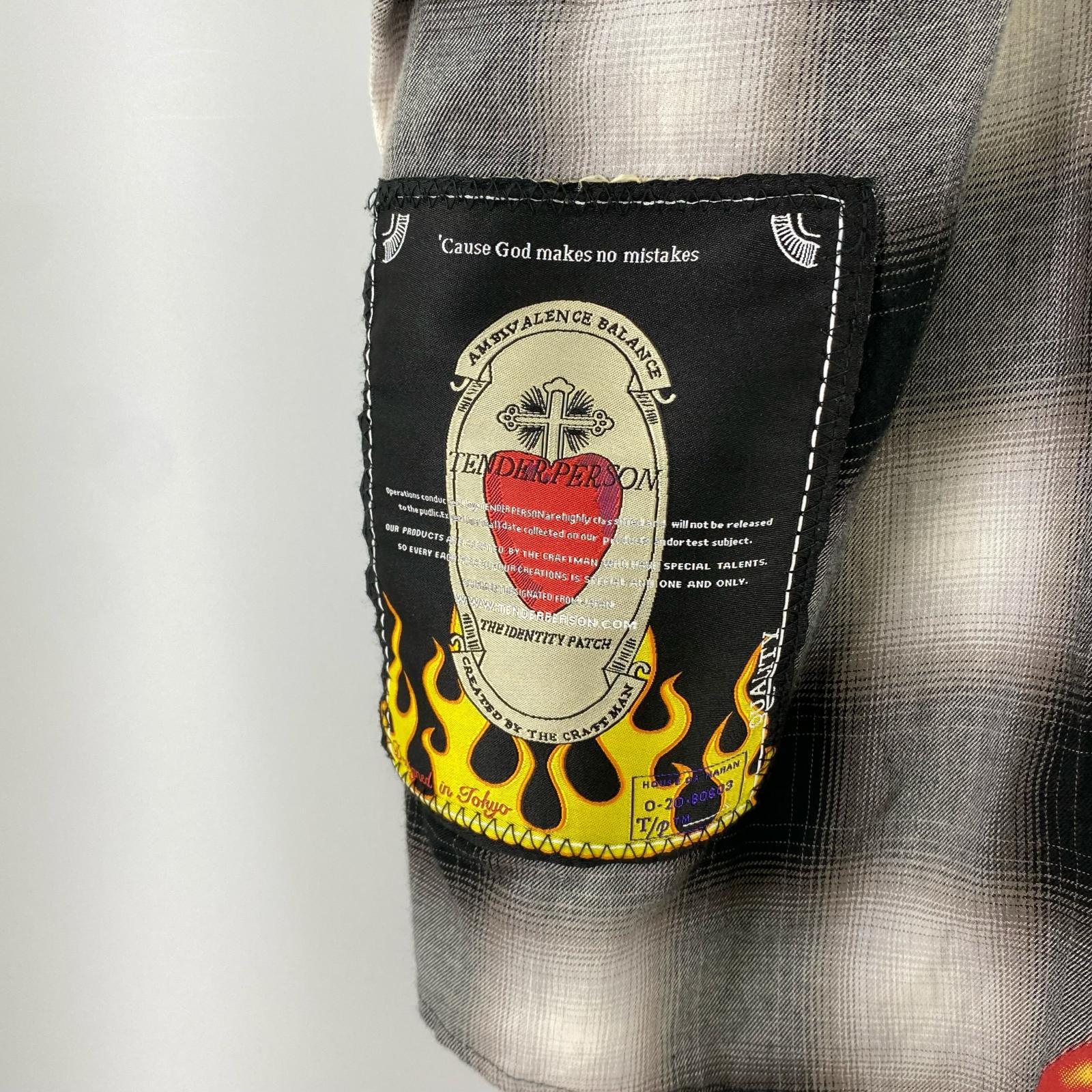 長袖シャツ TENDER PERSON MUSUBI SHIRTS GB-TO-4206 黒 (4) 4 ブラック