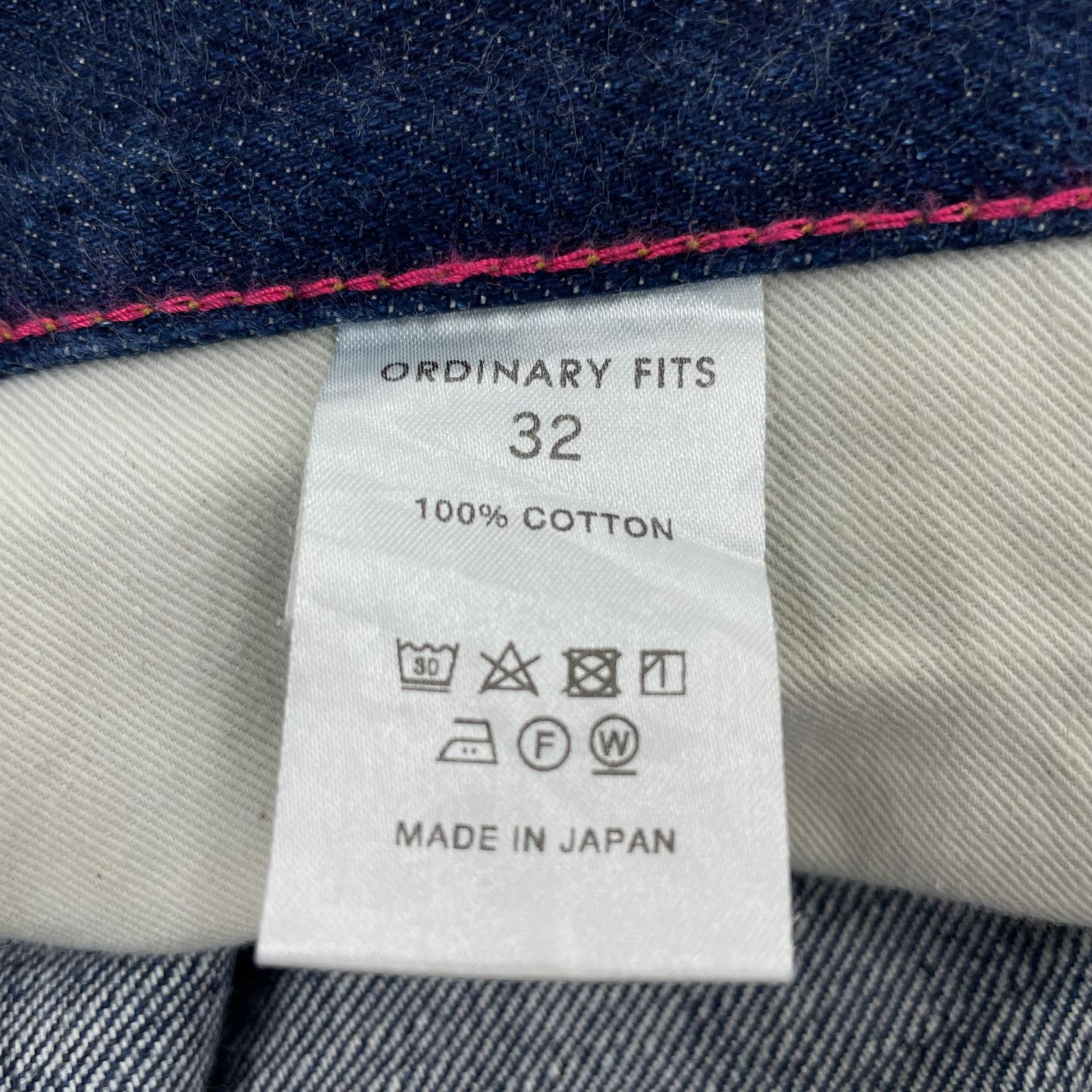 デニムパンツ セルビッチデニムパンツ 32 ネイビー