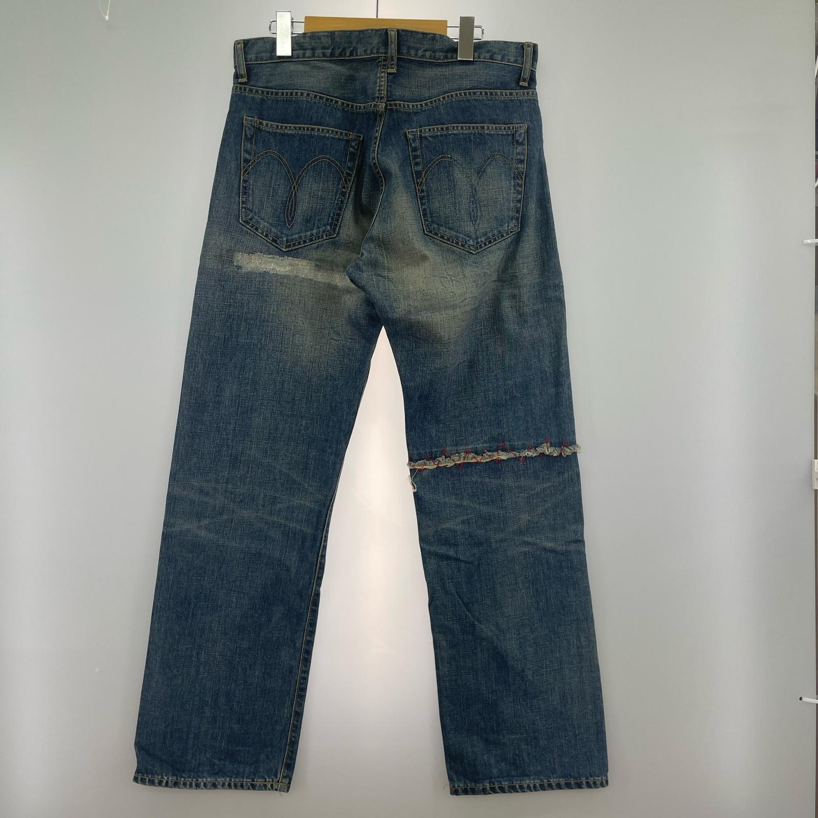 デニムパンツ リペア加工 W34 3
