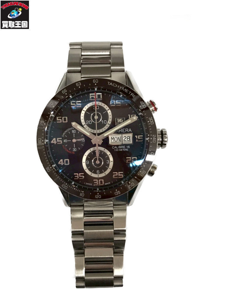 TAG Heuer/カレラクロノグラフデイデイト/OH・仕上済(26.4) CV2A1S 腕時計