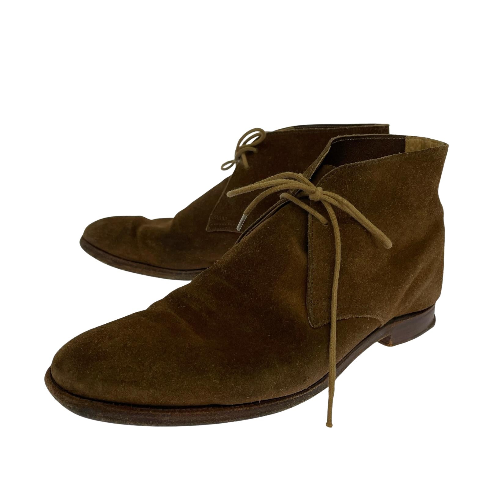 ブーツ CROCKETT＆JONES BAYSWATER スウェード チャッカブーツ 6 1/2 ブラウン ブラウン