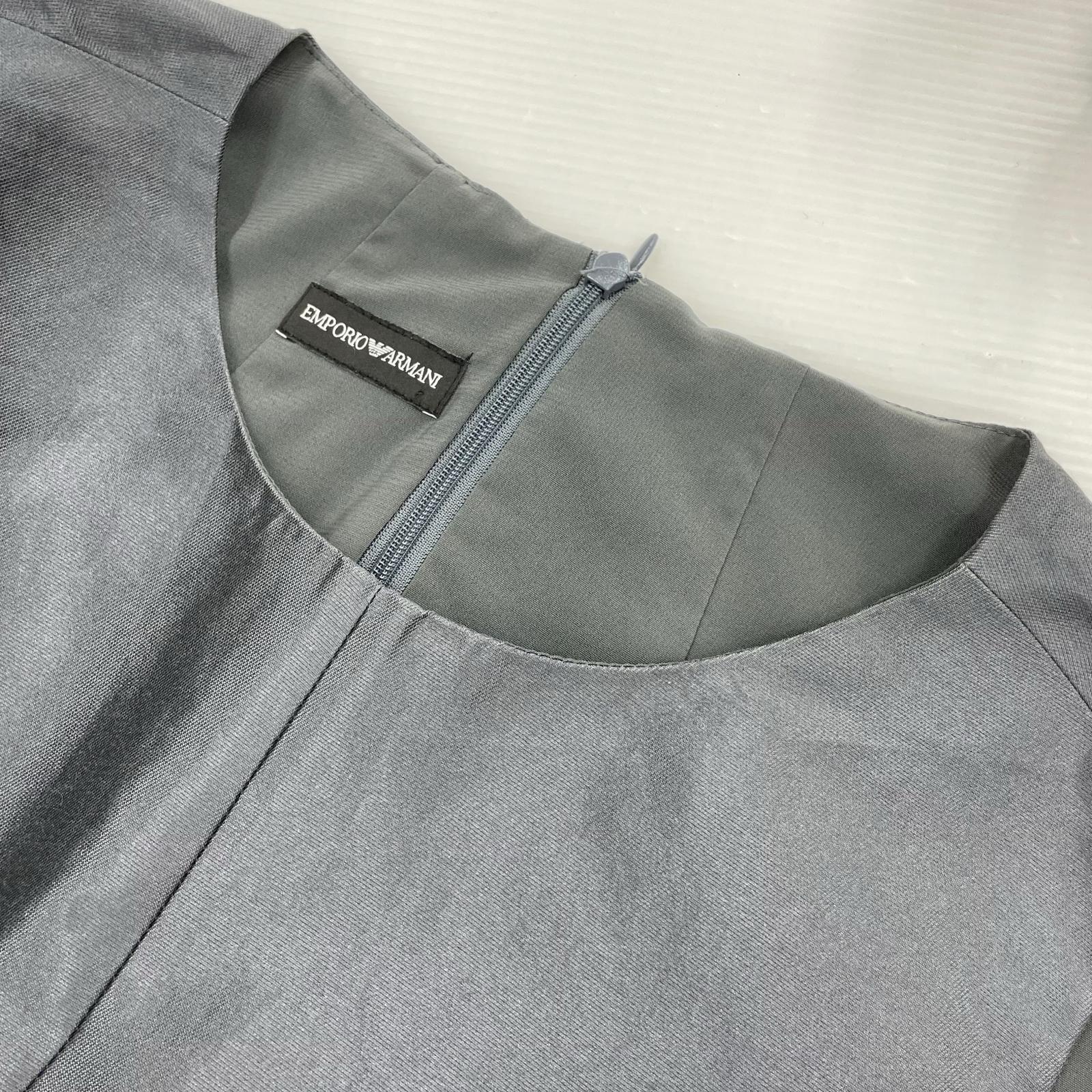 ワンピース EMPORIO ARMANI ノースリーブワンピース グレー