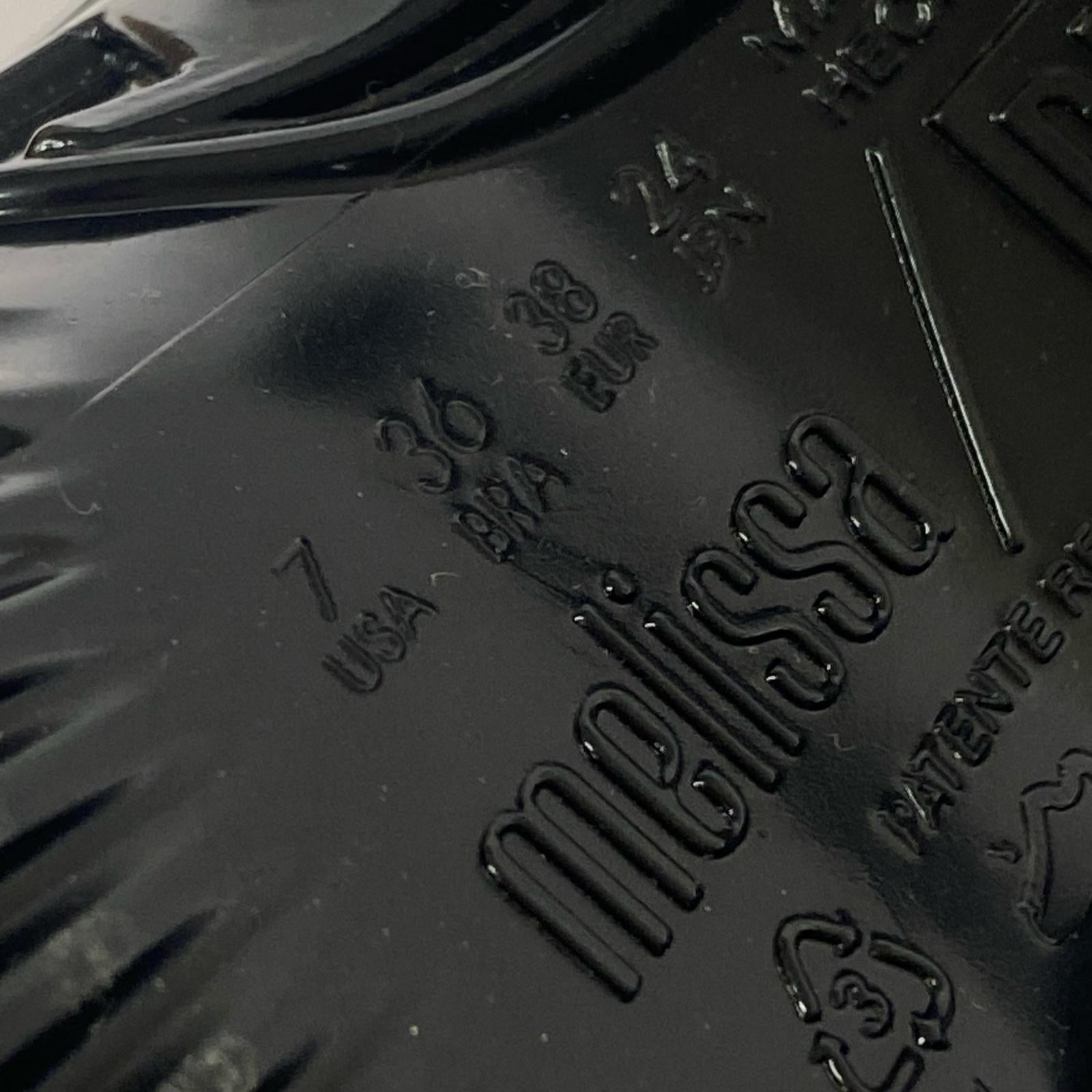 その他靴 MELISSA QUANTUM PLAT サンダル 24.0cm 黒 24cm (US6 UK5 1/2 EU38) ブラック