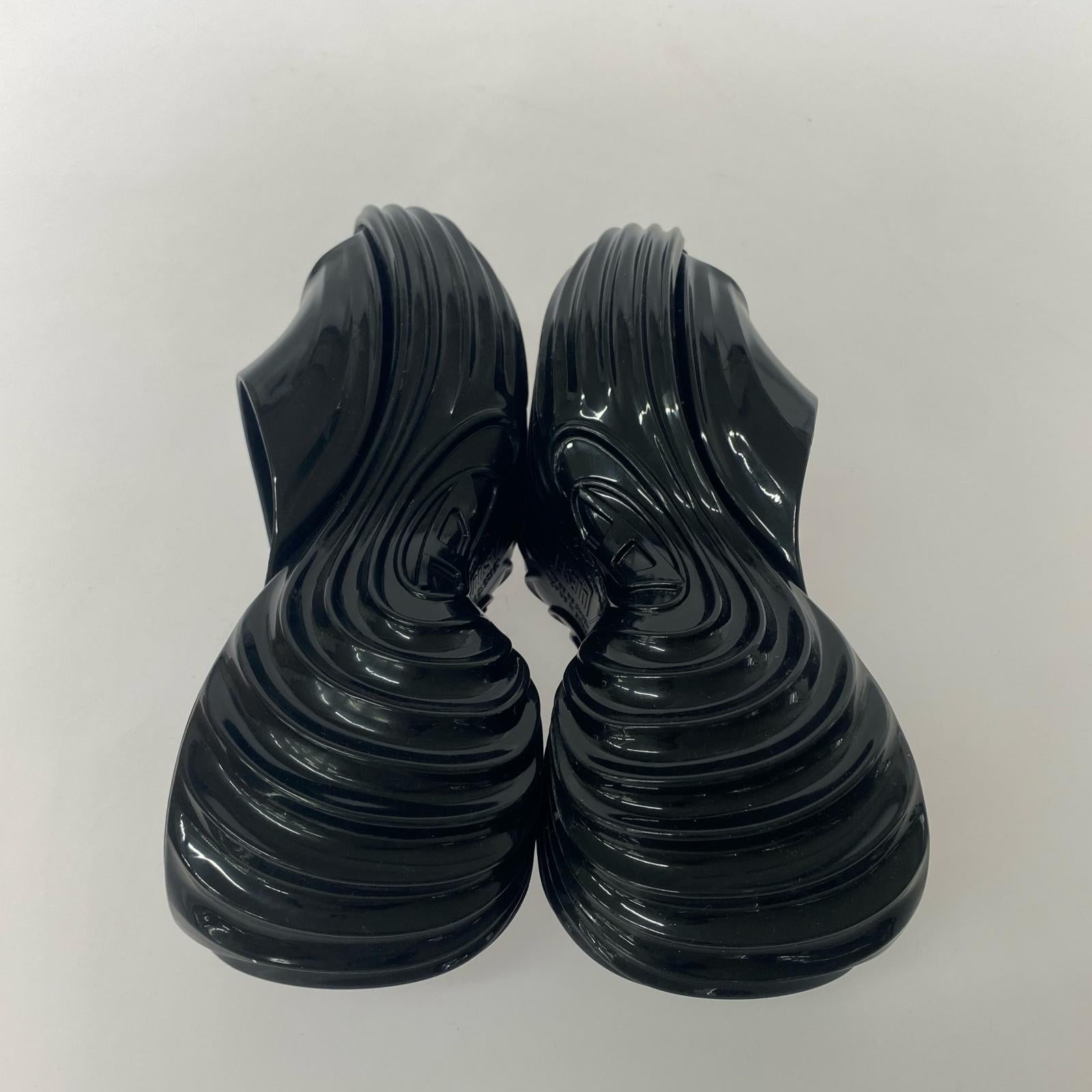 その他靴 MELISSA QUANTUM PLAT サンダル 24.0cm 黒 24cm (US6 UK5 1/2 EU38) ブラック