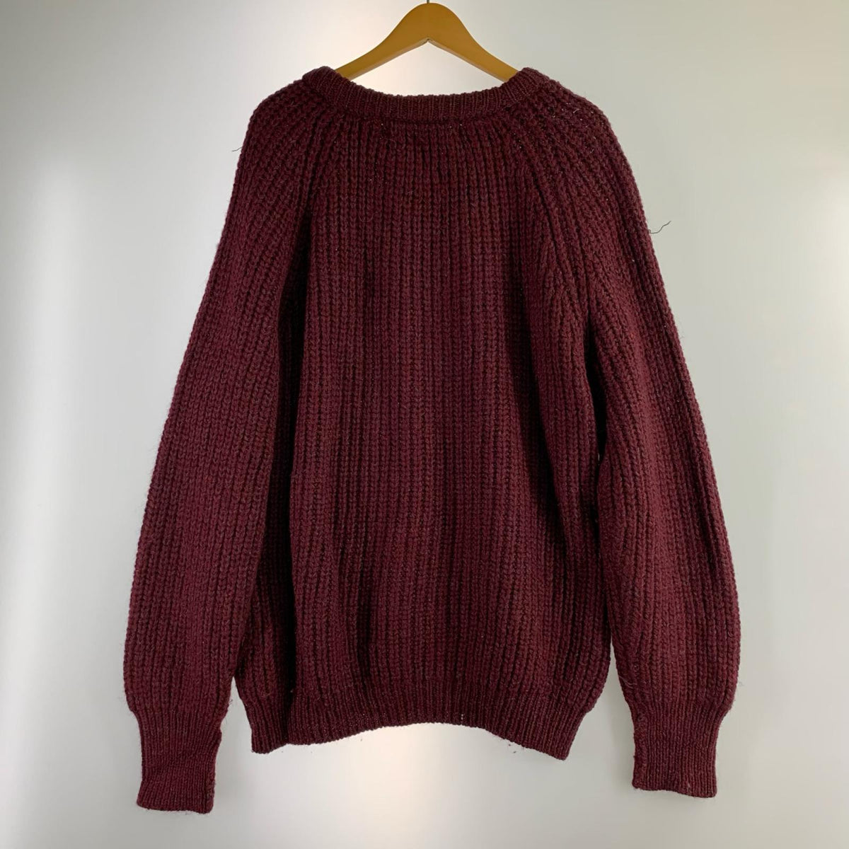 ニット 70s~80s 英国製 ｼﾞｬﾝﾊﾟｰﾆｯﾄ XL ｴﾝｼﾞ