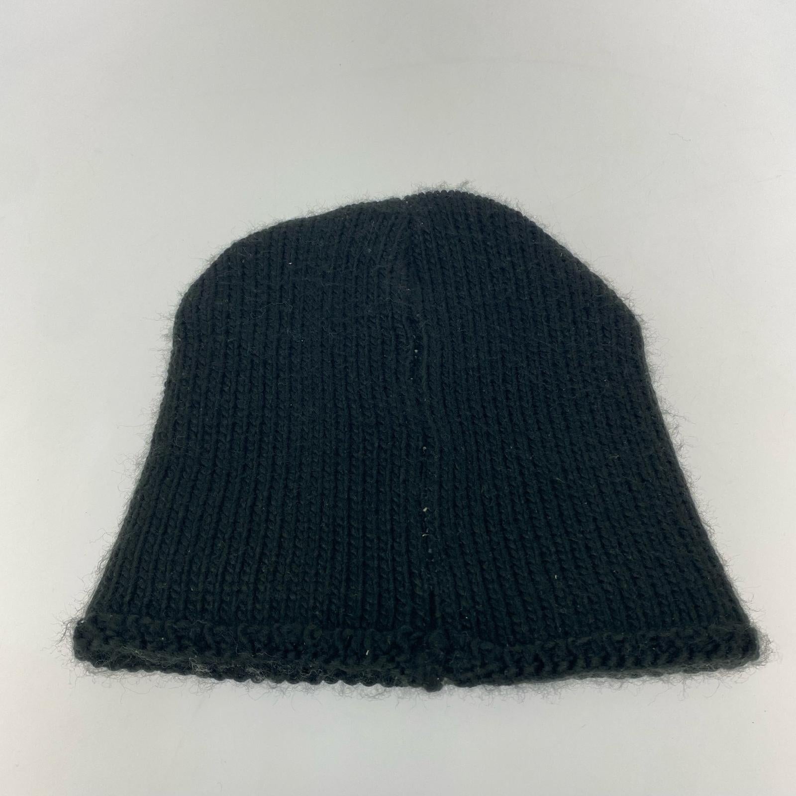 ニットキャップ Knit Burly S Skullcap/黒白