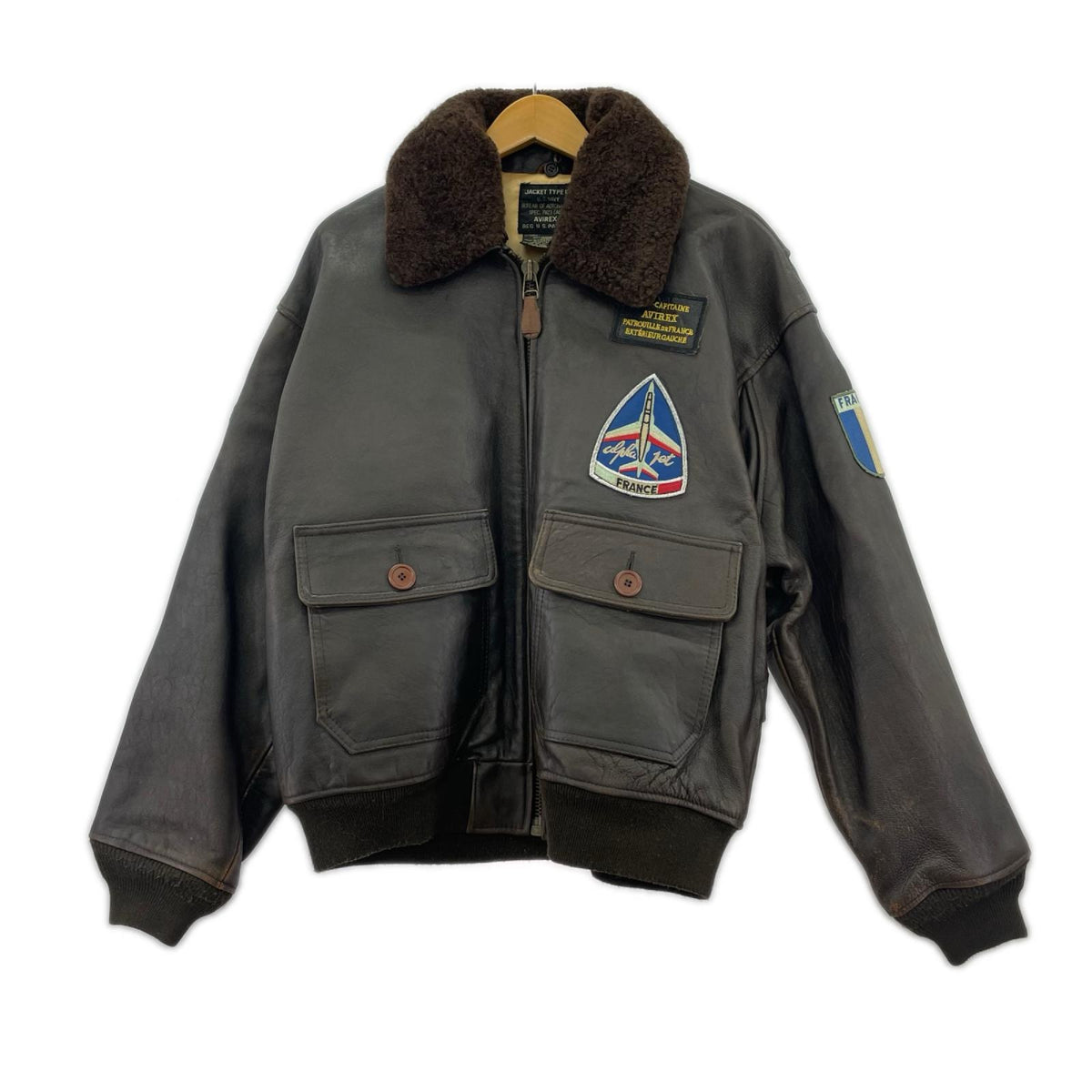 レザージャケット G-1 Flight Jacket フランス空軍 S BRW S ブラウン