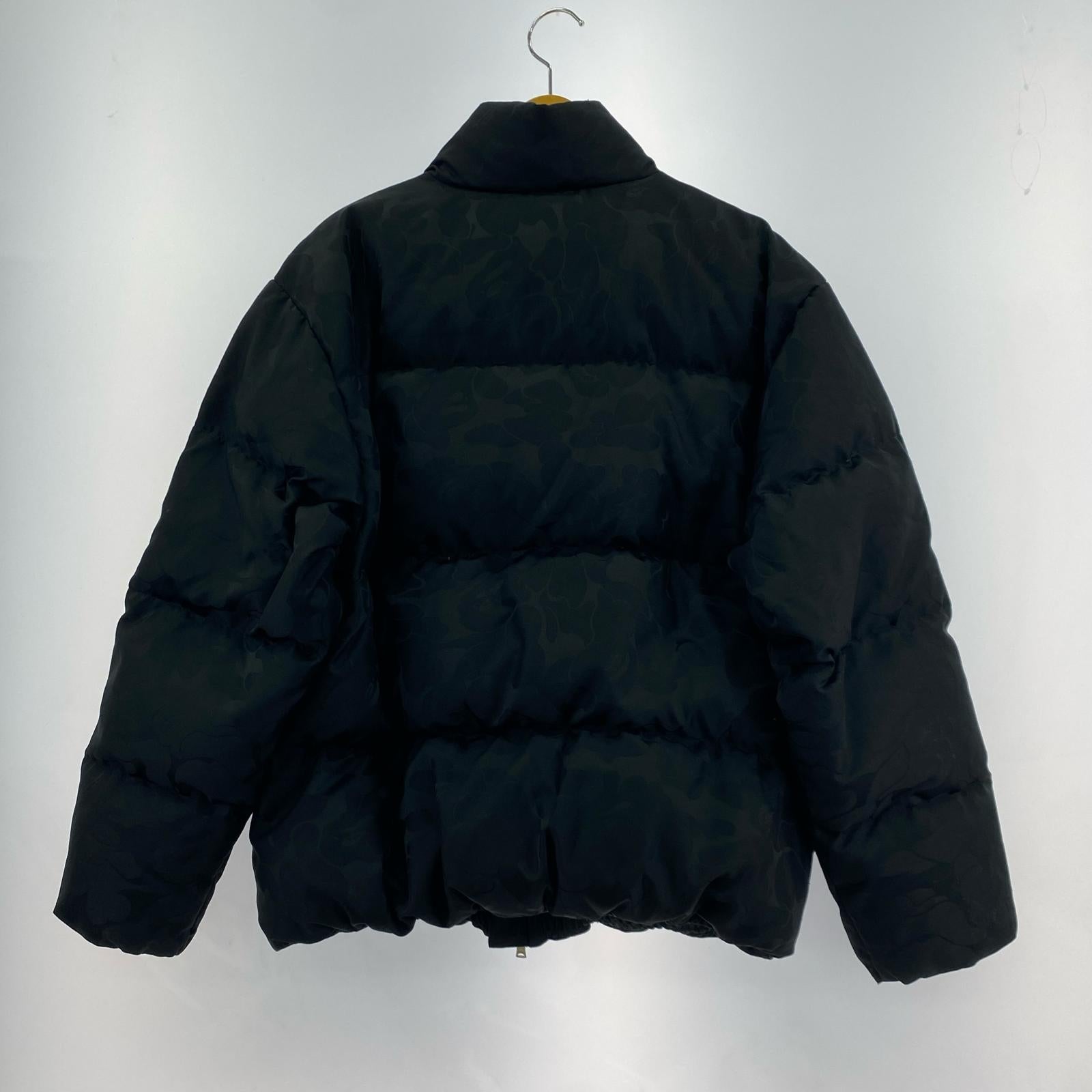 ダウンジャケット TONAL SOLID CAMO PUFFER DOWN JACKET M ブラック