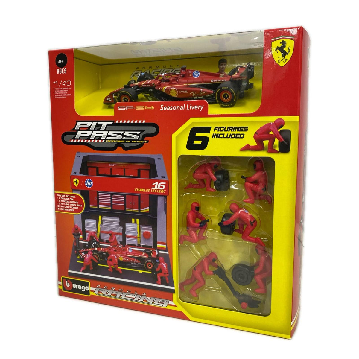 1/43 ブラーゴ フェラーリ PIT PASSセット ミニカーその他