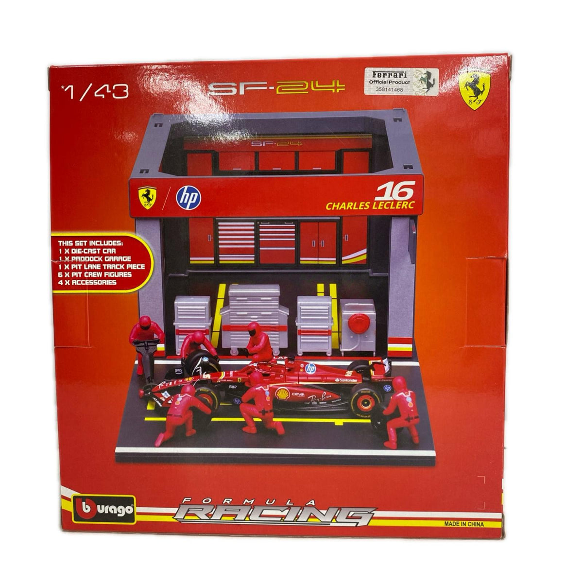 1/43 ブラーゴ フェラーリ PIT PASSセット ミニカーその他