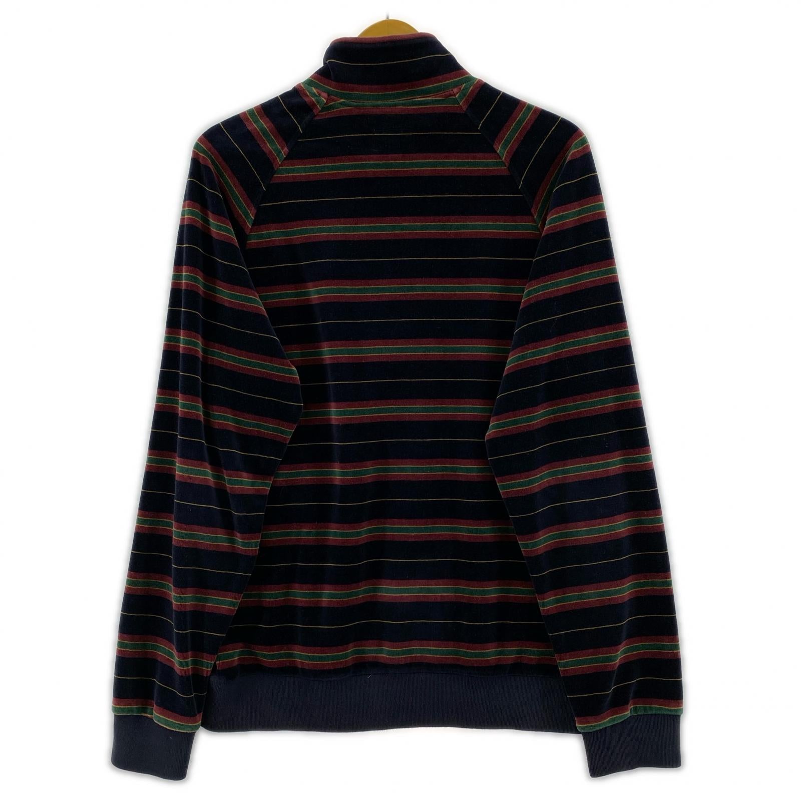 スウェット 14FW Velour Half Zip Pullover S ネイビー