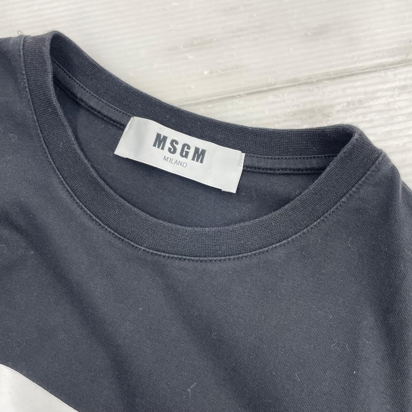 半袖Ｔシャツ MSGM 半袖Tシャツ・カットソー S ブラック
