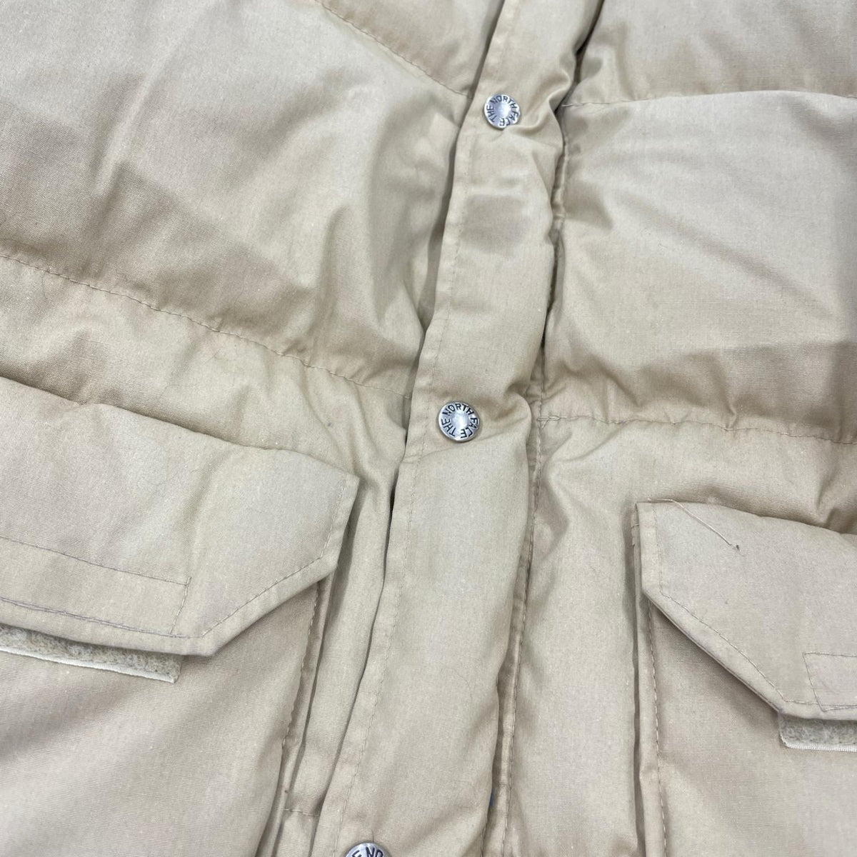 ダウンジャケット 80s USA製 茶タグ Down Jacket S S ベージュ