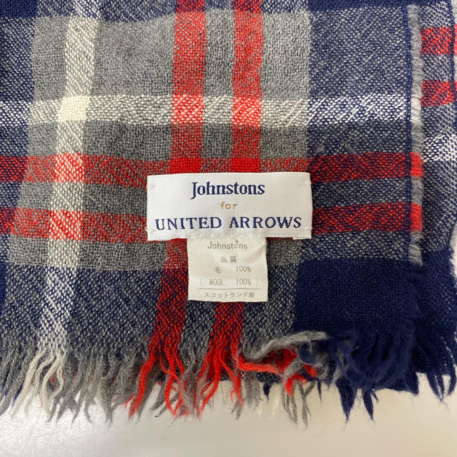 その他アクセサリー johnstons別注 ストール チェック マルチカラー