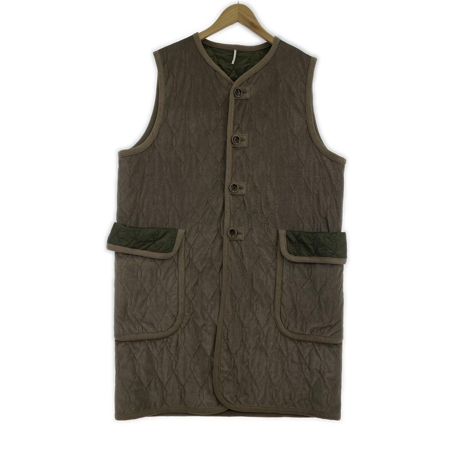 長袖シャツ Silk-Loft Quilting Long Gilet フリー ブラウン
