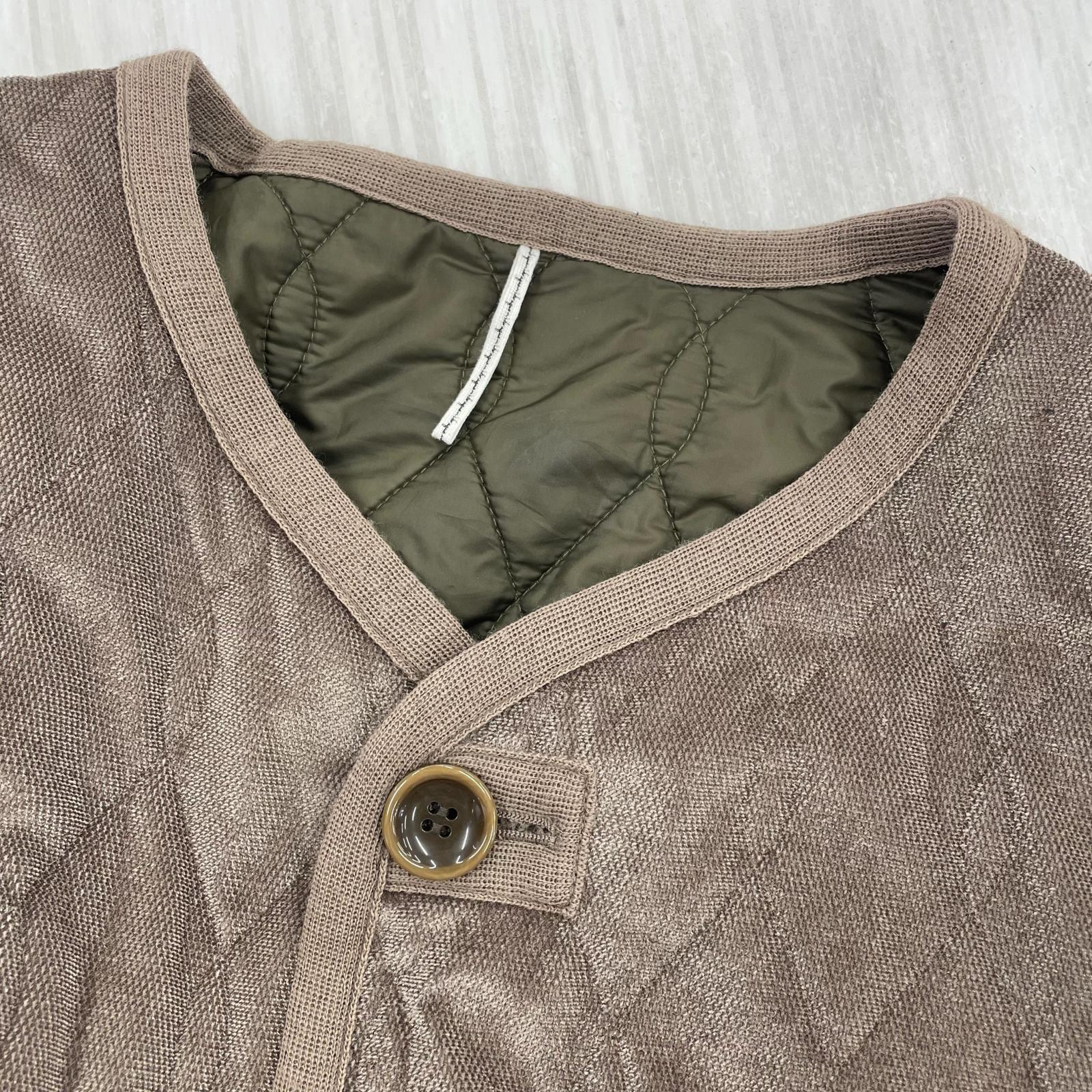 長袖シャツ Silk-Loft Quilting Long Gilet フリー ブラウン