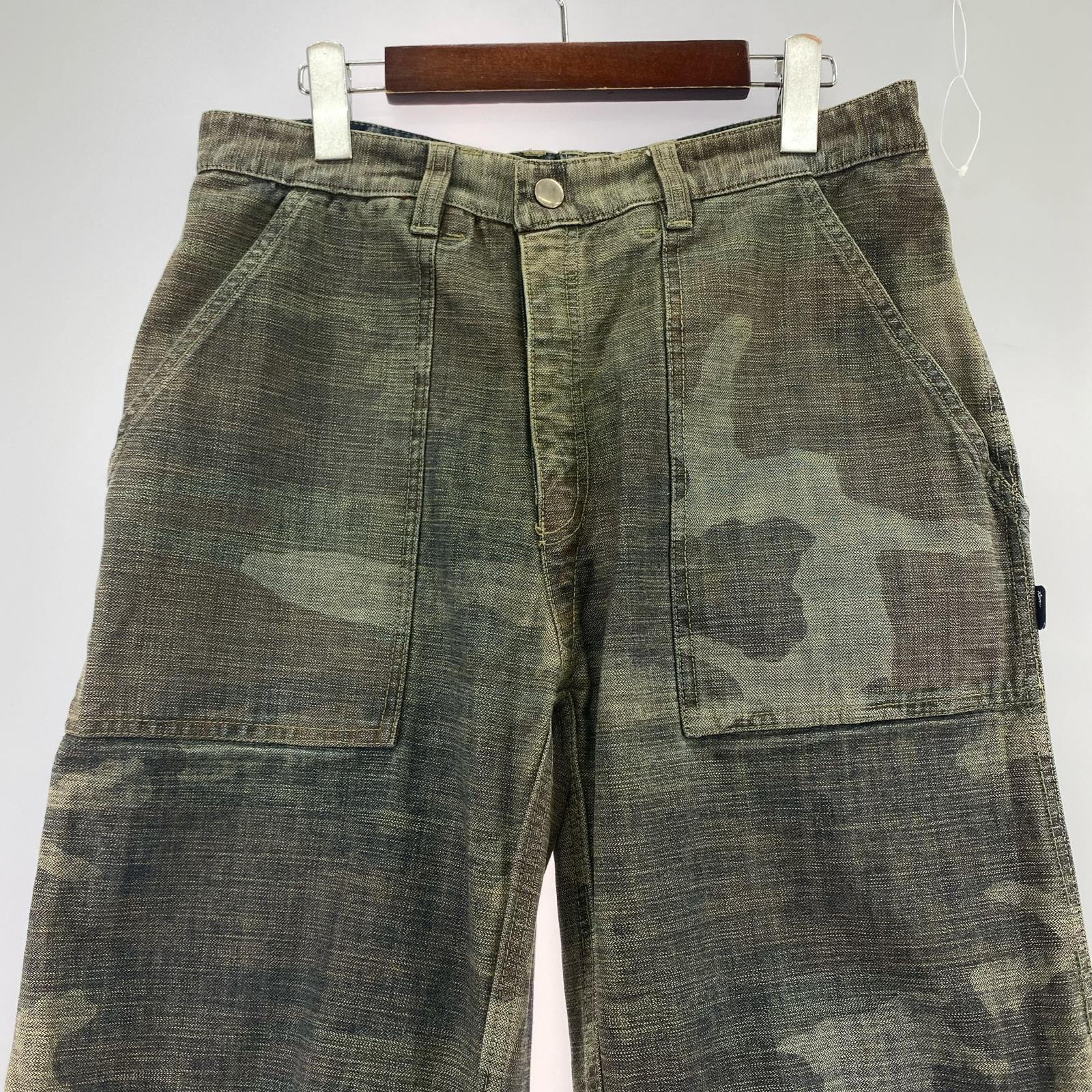 デニムパンツ xla リバーシブルデニム/カモ