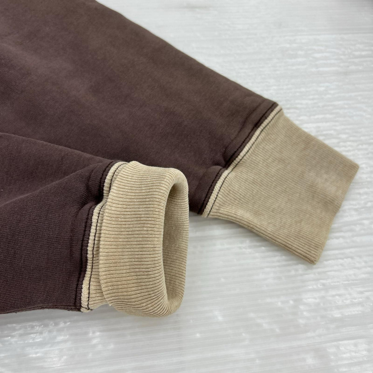 スウェット 刺繍 ジップスウェット 4TH BOMB WING (M) 茶 M ブラウン
