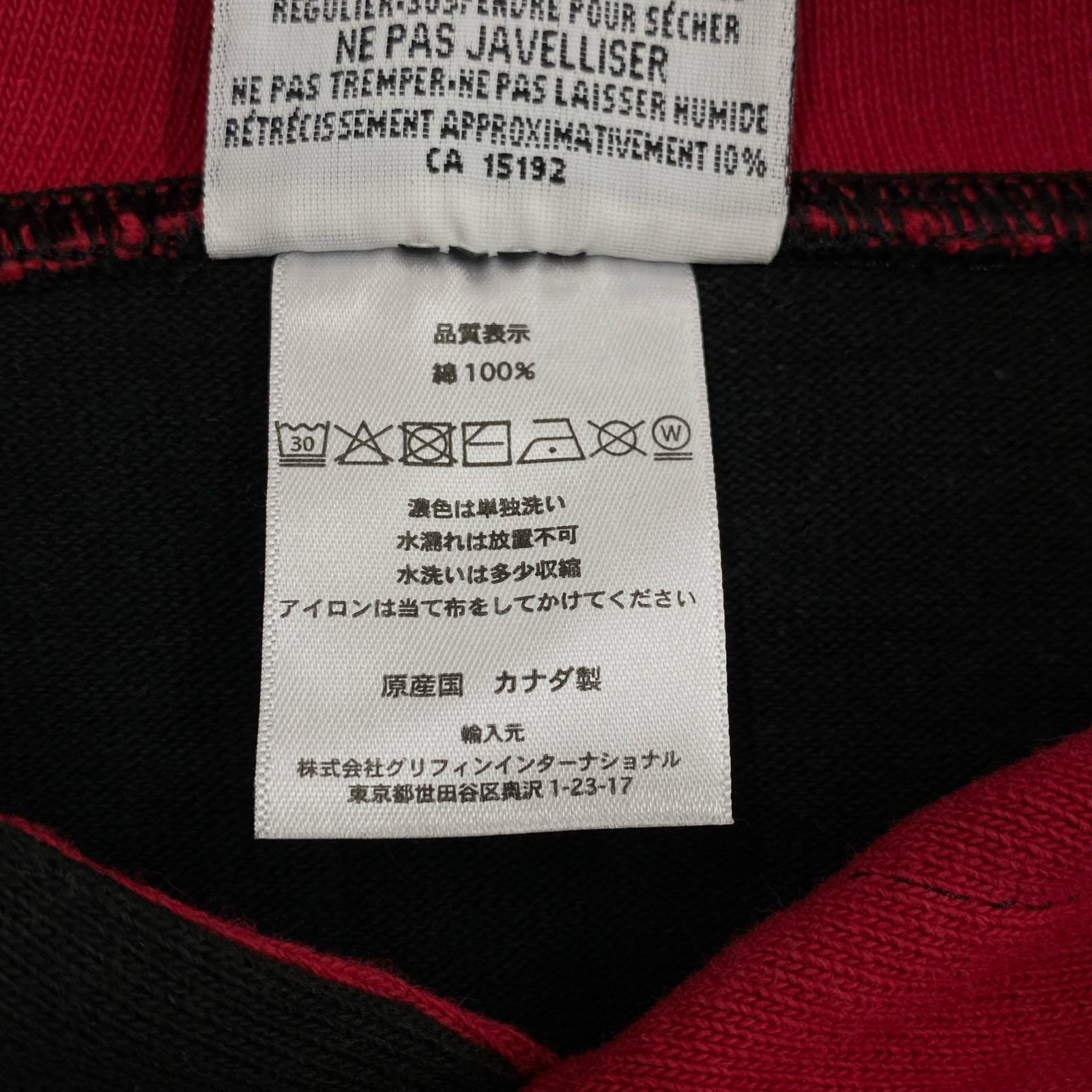 パーカー junkystyle別注 12oz STRING HOODIE ツートンパーカー M ブラック