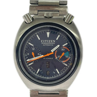 腕時計 CITIZEN VINTAGE 4-901177Y ツノクロノ ネイビーレーシングダイヤル 腕時計 AT