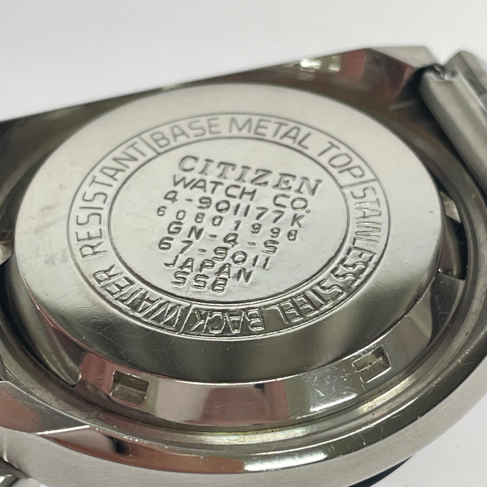 腕時計 CITIZEN VINTAGE 4-901177Y ツノクロノ ネイビーレーシングダイヤル 腕時計 AT