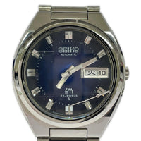 腕時計 SEIKO 5606-7340 LM Lord Matic ネイビーダイヤル 腕時計 AT シルバー