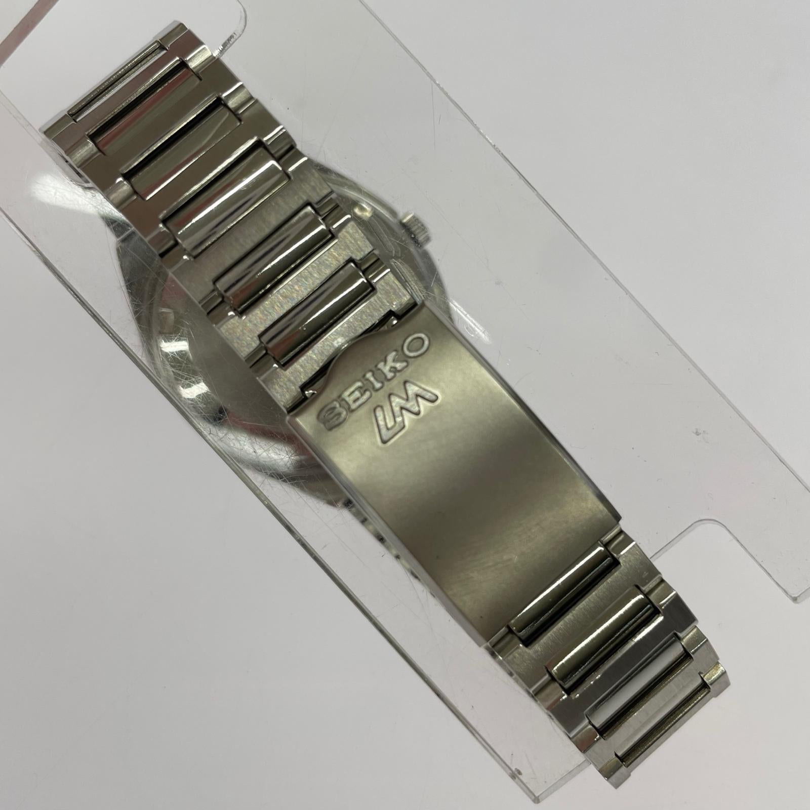 腕時計 SEIKO 5606-7340 LM Lord Matic ネイビーダイヤル 腕時計 AT シルバー