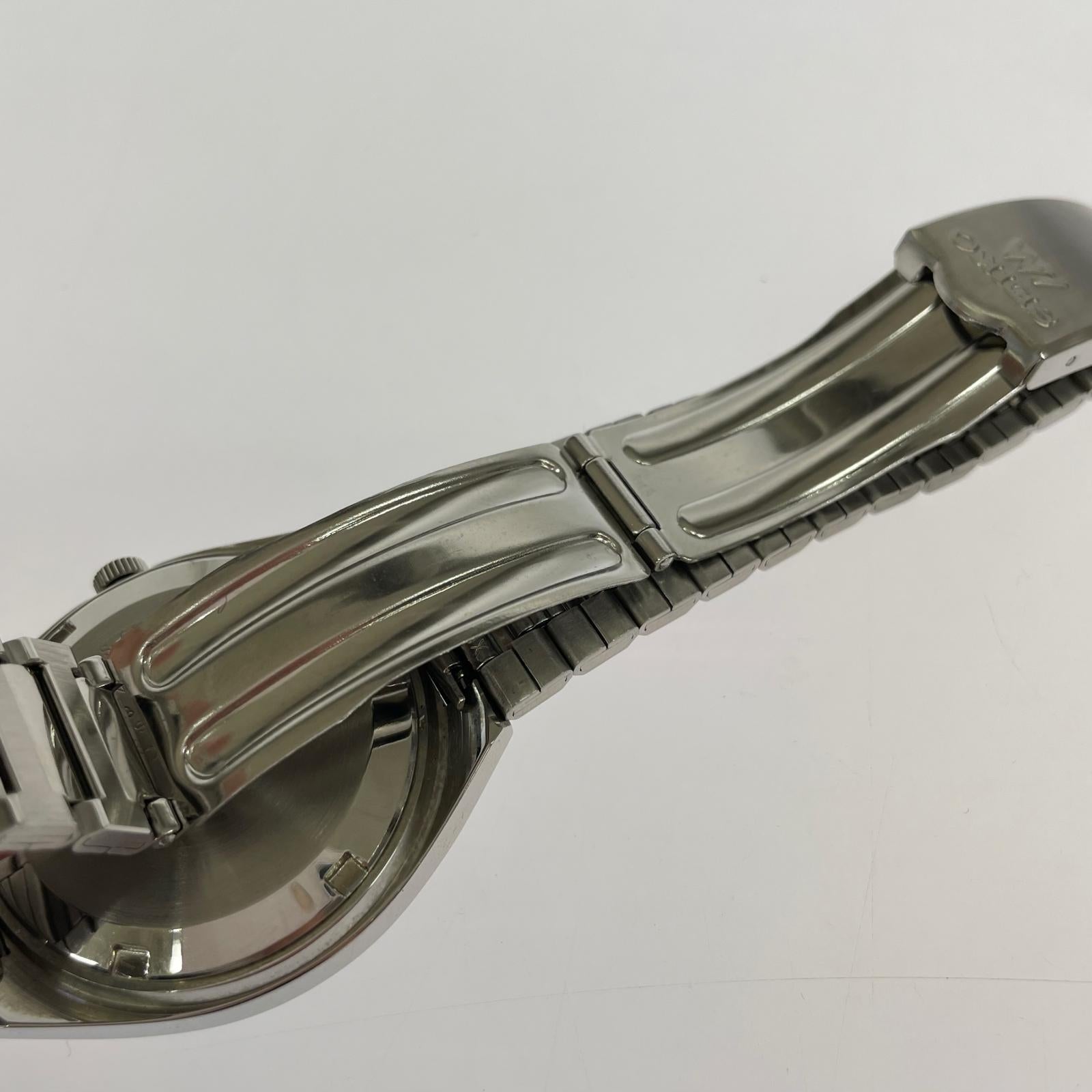 腕時計 SEIKO 5606-7340 LM Lord Matic ネイビーダイヤル 腕時計 AT シルバー