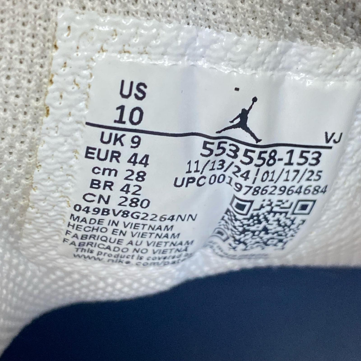 スニーカー AIR JORDAN 1 LOW RATTAN 553558-153 28cm 28cm (US10 UK9 1/2 EU46)