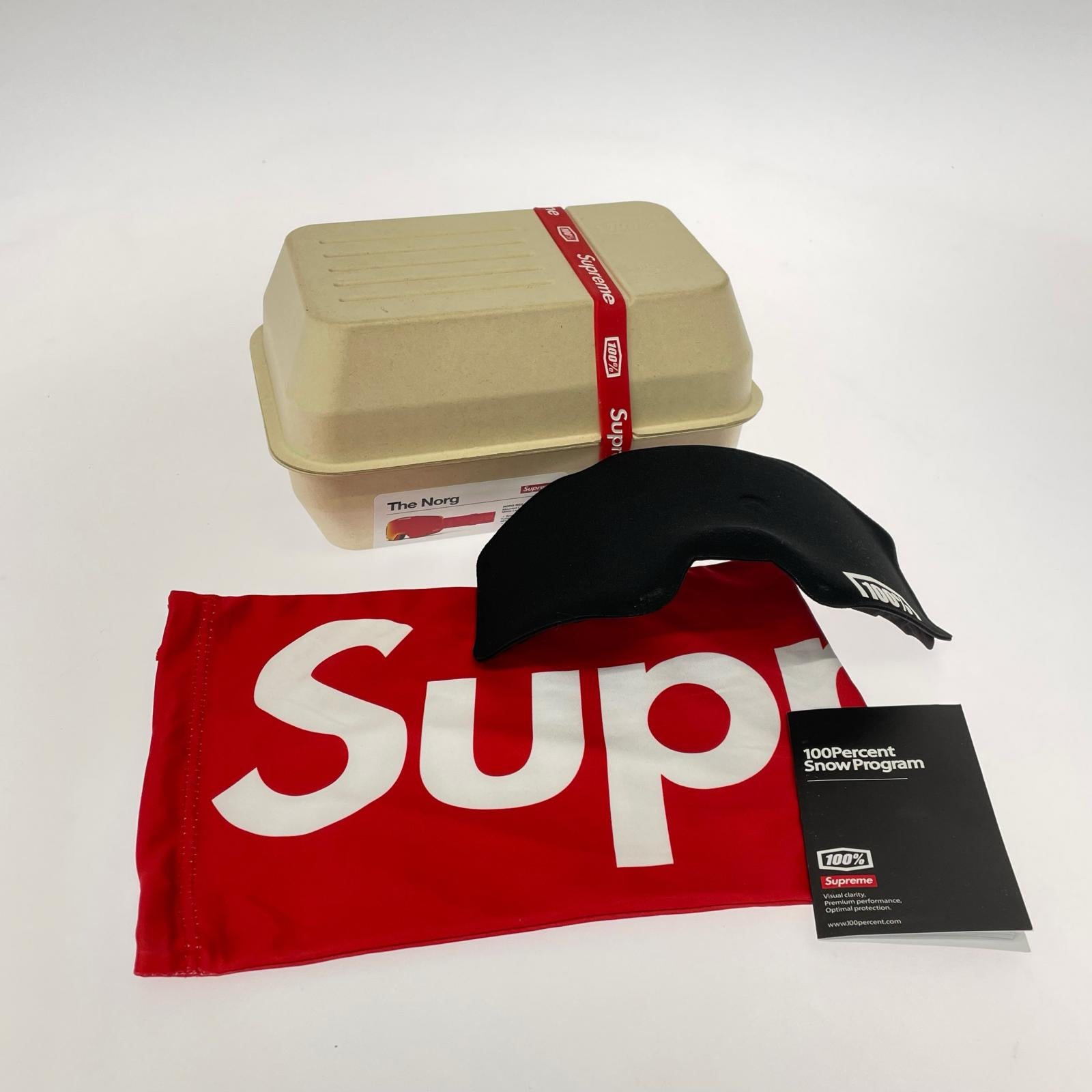 その他アクセサリー Supreme 25AW 100％ NORG Goggles Red スノーゴーグル レッド レッド