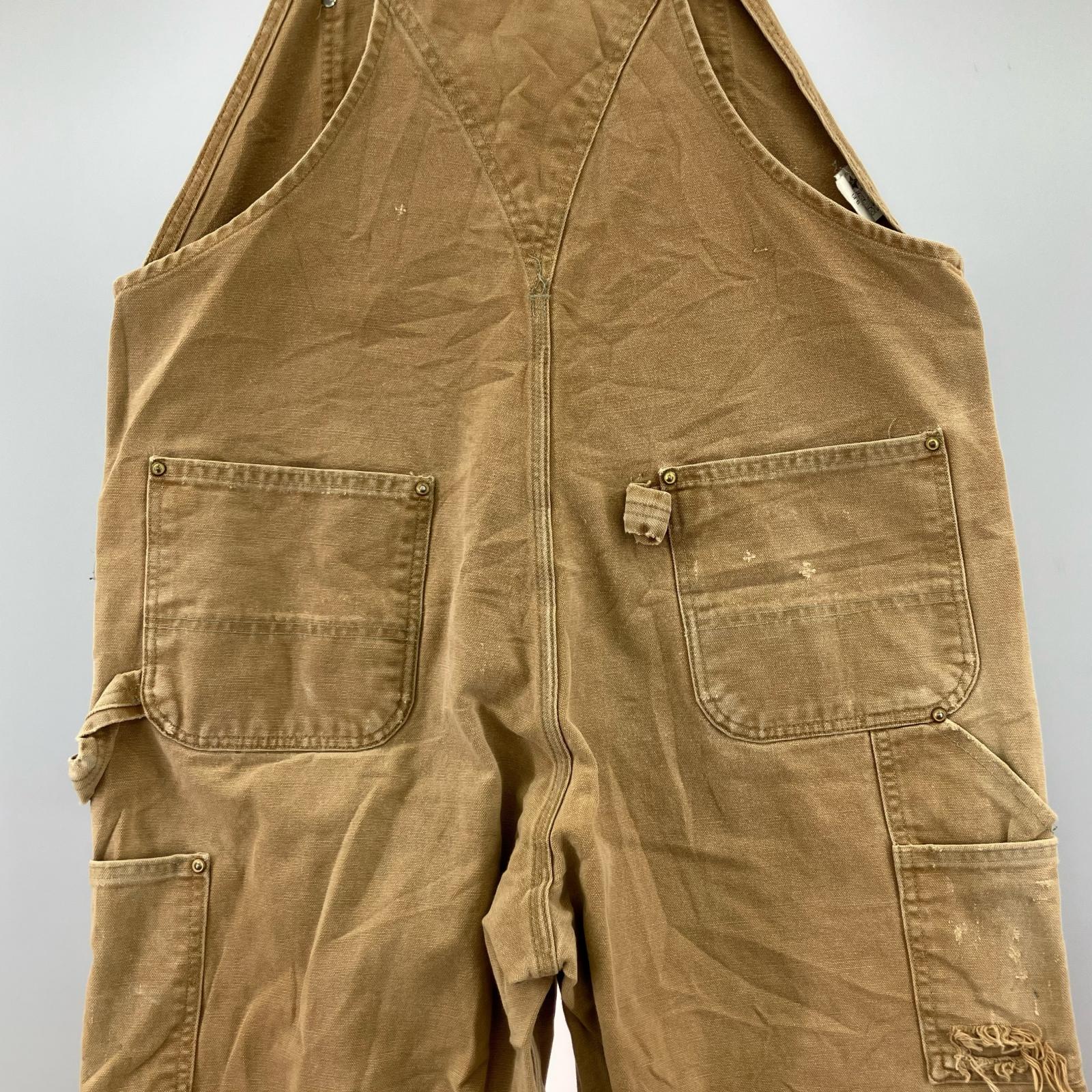 オーバーオール USA製 40×32 ベージュ