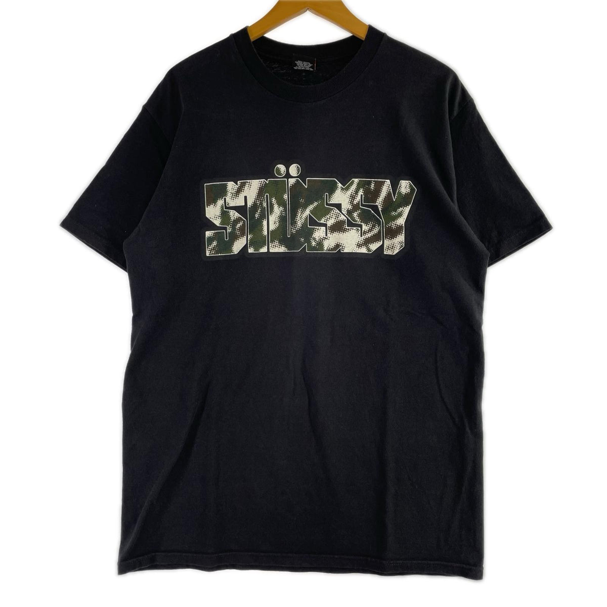 半袖Ｔシャツ カモフラロゴ M ブラック