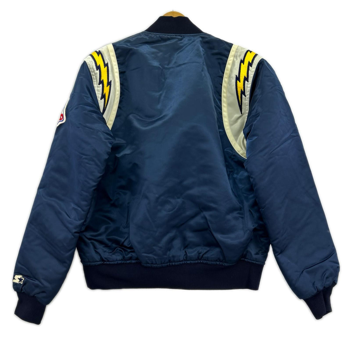 ジャケット 90s PRO LINE USA製　NFL ｽﾀｼﾞｬﾝ（M) M ネイビー