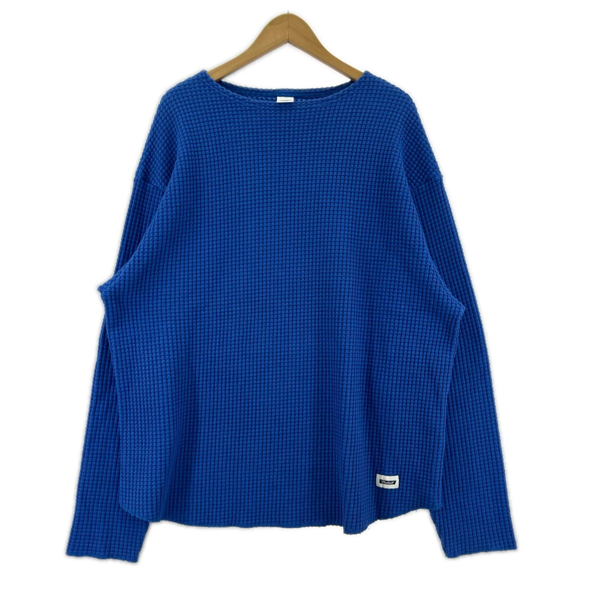 長袖Ｔシャツ ﾜｯﾌﾙ/ｻｰﾏﾙ/青 ブルー