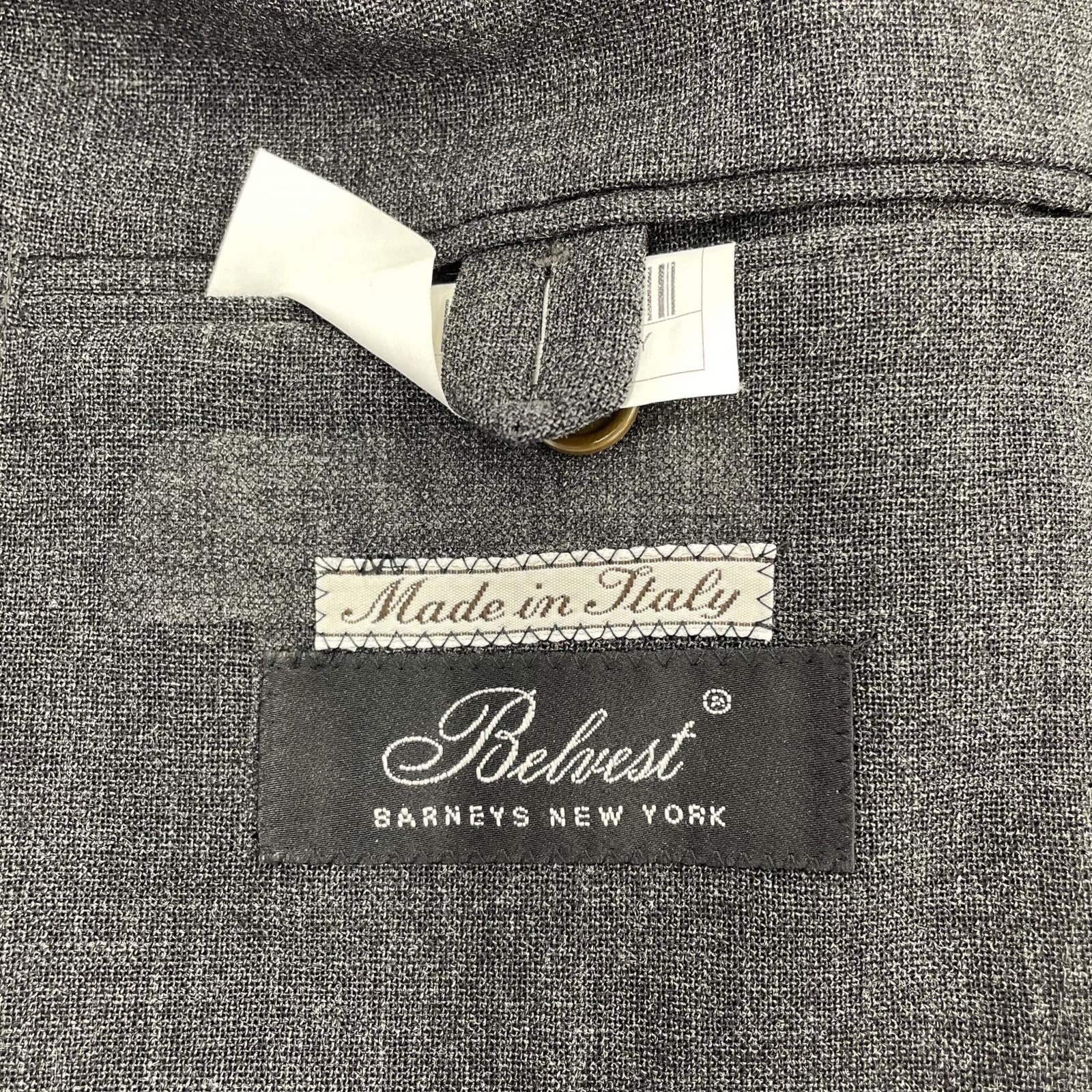 テーラードジャケット belvest モヘア混ウールジャケット ブラック