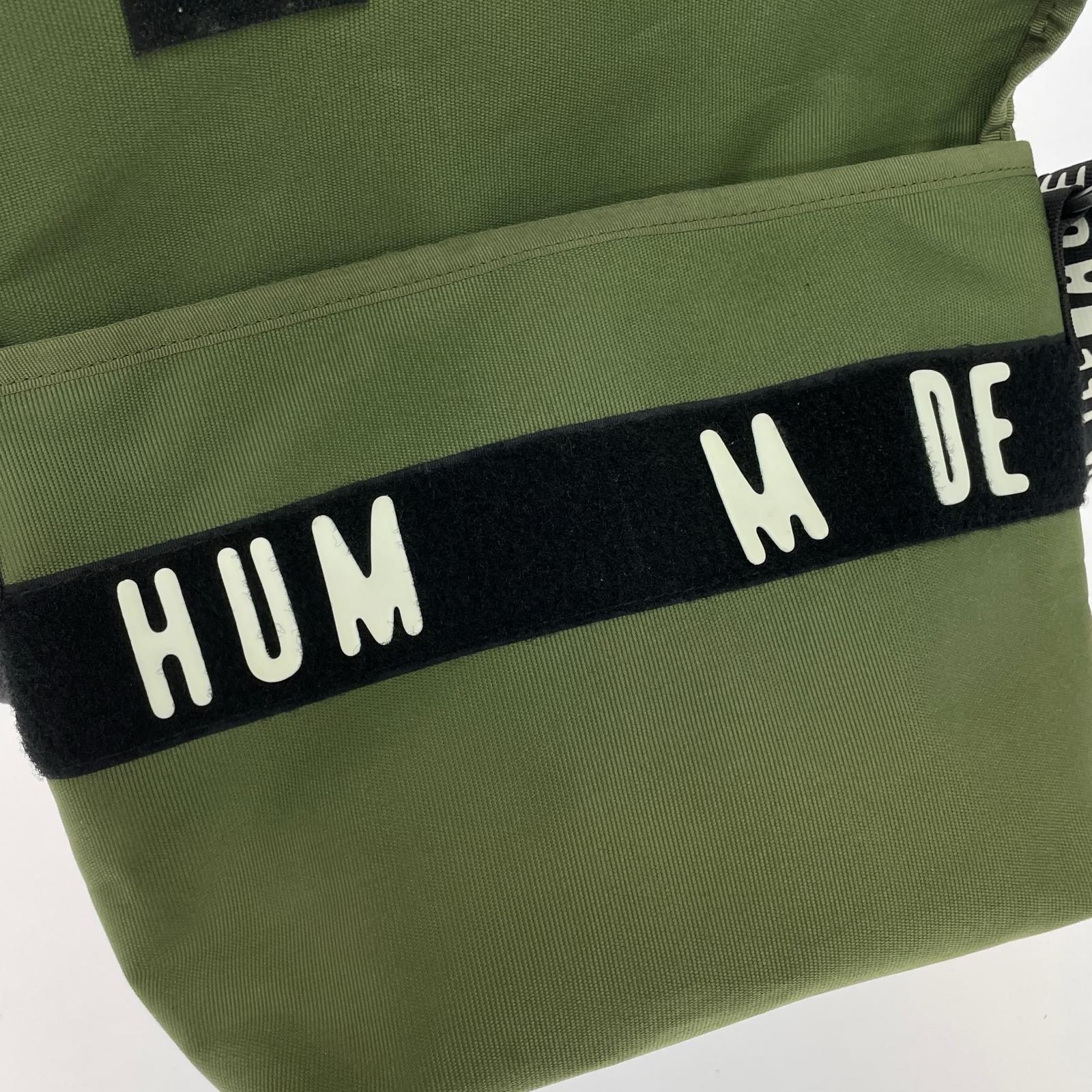 ショルダーバッグ HUMAN MADE メッセンジャーバッグ カーキ カーキ