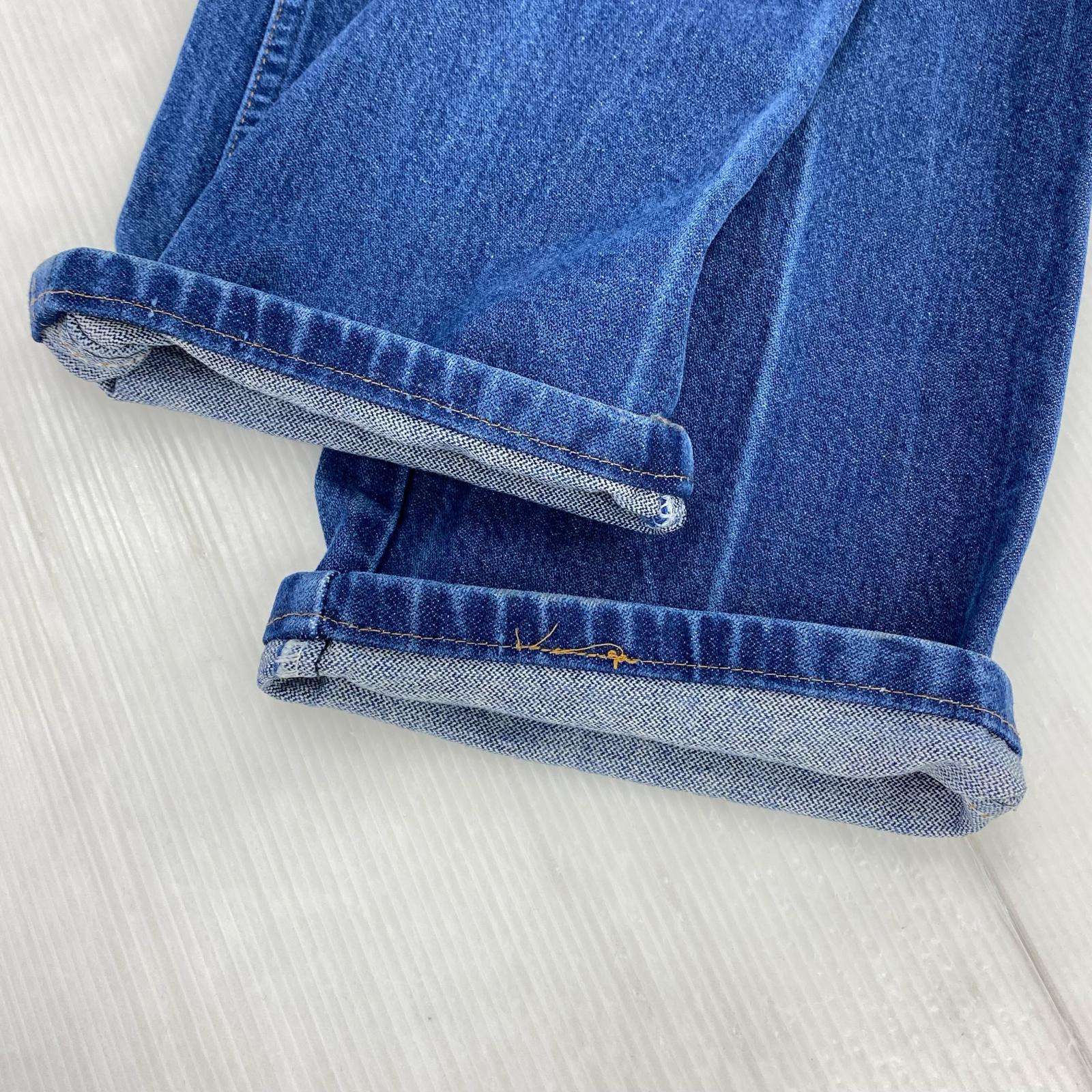 デニムパンツ 70s ベル無しタグ ロングスリムパンツ