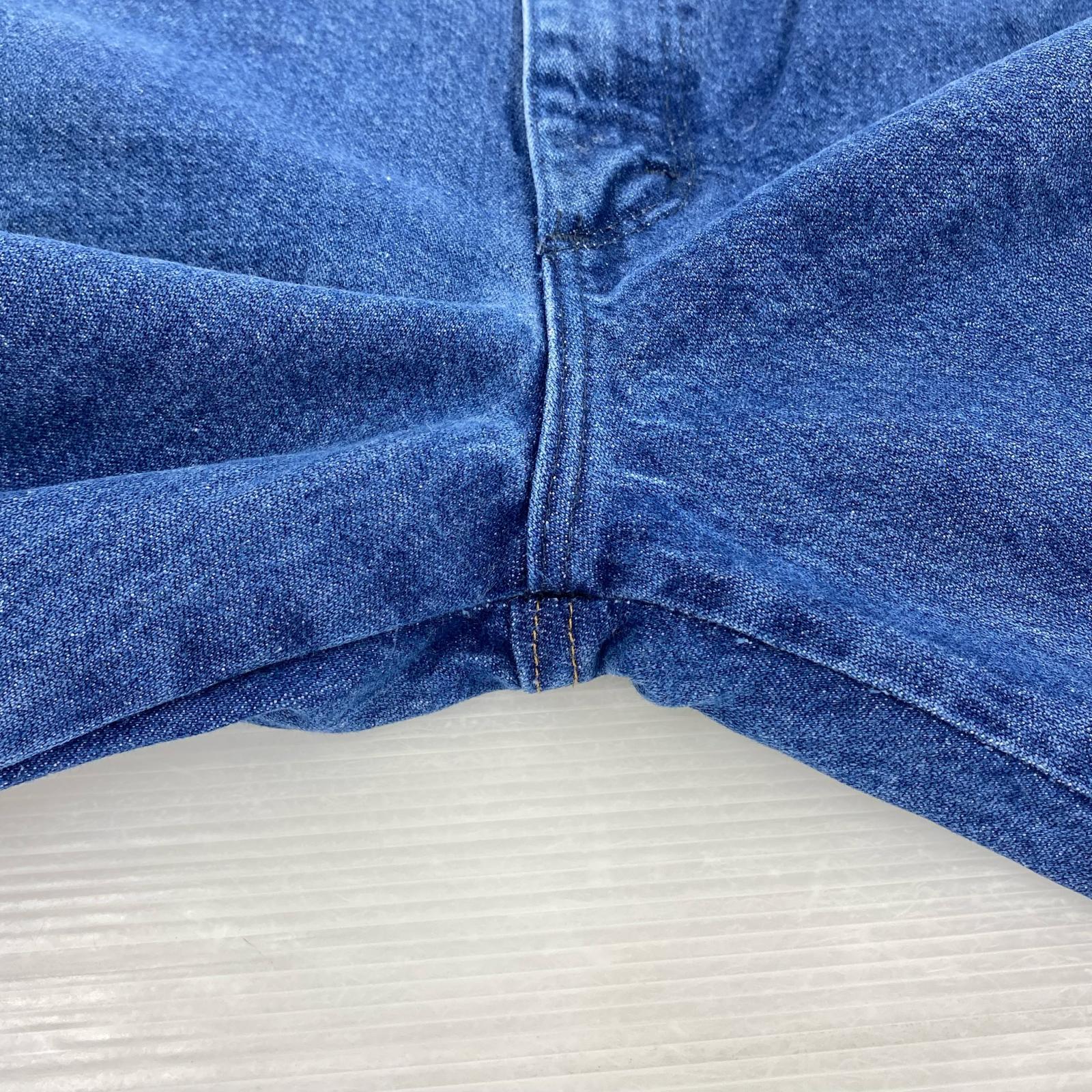 デニムパンツ 70s ベル無しタグ ロングスリムパンツ