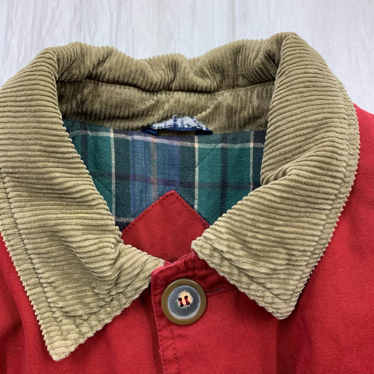ブルゾン woodlake 80's ｶﾊﾞｰｵｰﾙ RED L L レッド