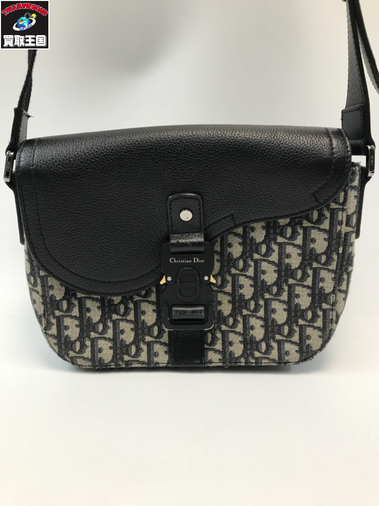 DIOR/オブリーク サドル フラップ付きメッセンジャー
