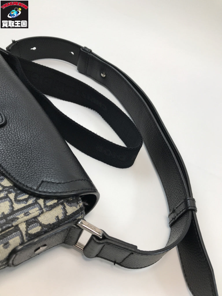 DIOR/オブリーク サドル フラップ付きメッセンジャー