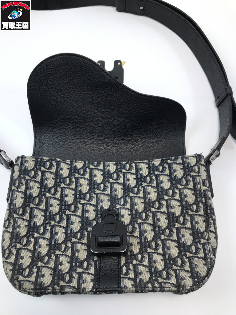 DIOR/オブリーク サドル フラップ付きメッセンジャー