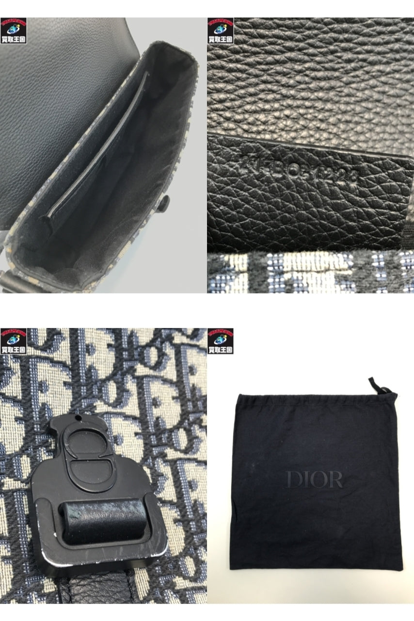 DIOR/オブリーク サドル フラップ付きメッセンジャー